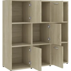 vidaXL Estanterías-Estantería madera contrachapada color 90x30x90 cm