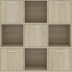 vidaXL Estanterías-Estantería madera contrachapada color 90x30x90 cm