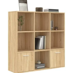 vidaXL Estanterías-Estantería madera contrachapada color 98x30x98cm