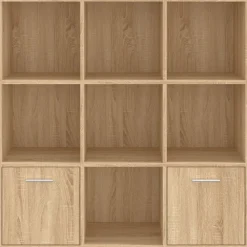 vidaXL Estanterías-Estantería madera contrachapada color 98x30x98cm