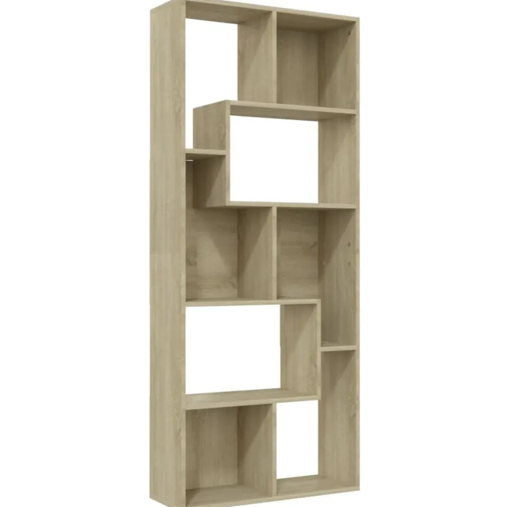 vidaXL Estantería madera contrachapada color 67x24x161 cm Roble Sonoma Hot
