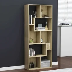 vidaXL Estantería madera contrachapada color 67x24x161 cm Roble Sonoma Hot
