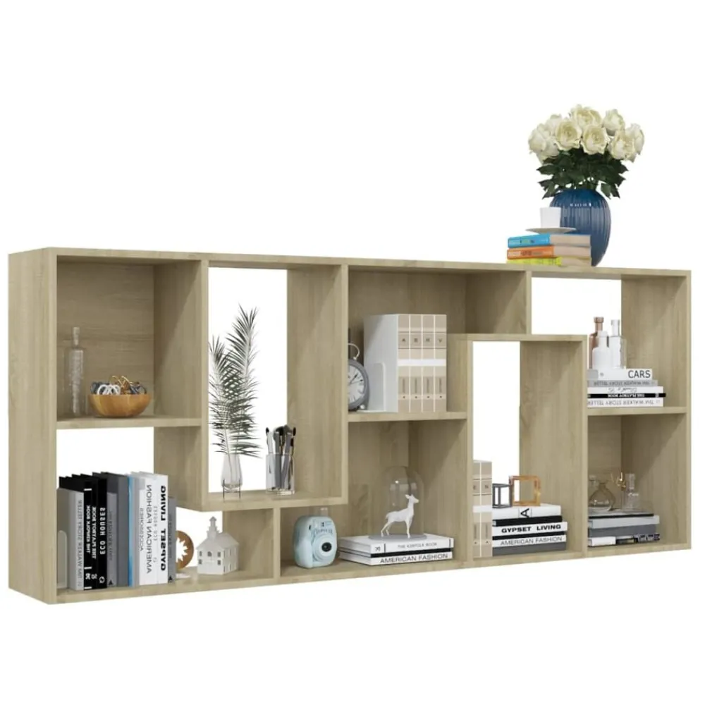 vidaXL Estantería madera contrachapada color 67x24x161 cm Roble Sonoma Hot