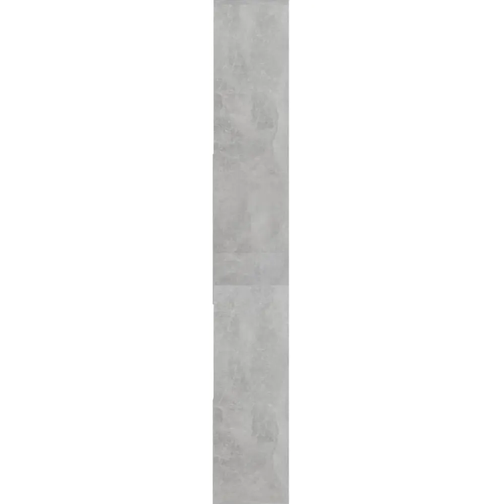 vidaXL Estanterías-Estantería madera contrachapada gris hormigón 67x24x161 cm