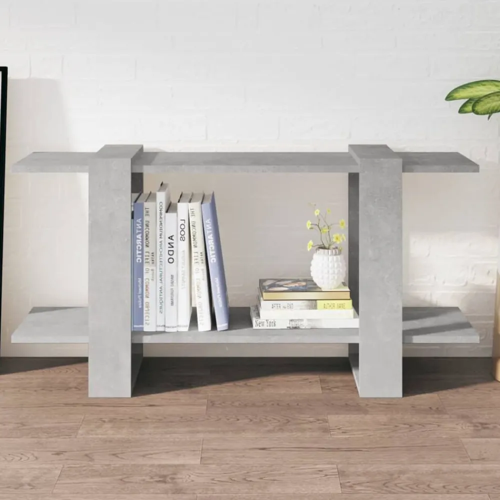 vidaXL Estantería madera contrachapada gris hormigón 100x30x51 cm Gris hormigón Outlet