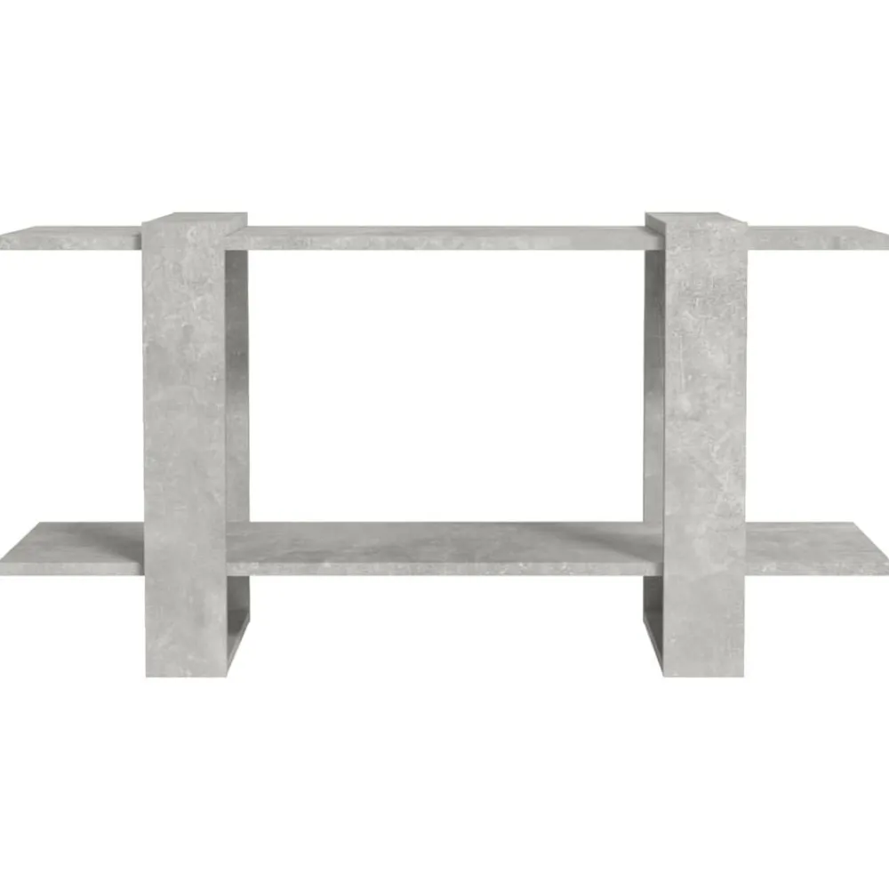 vidaXL Estantería madera contrachapada gris hormigón 100x30x51 cm Gris hormigón Outlet