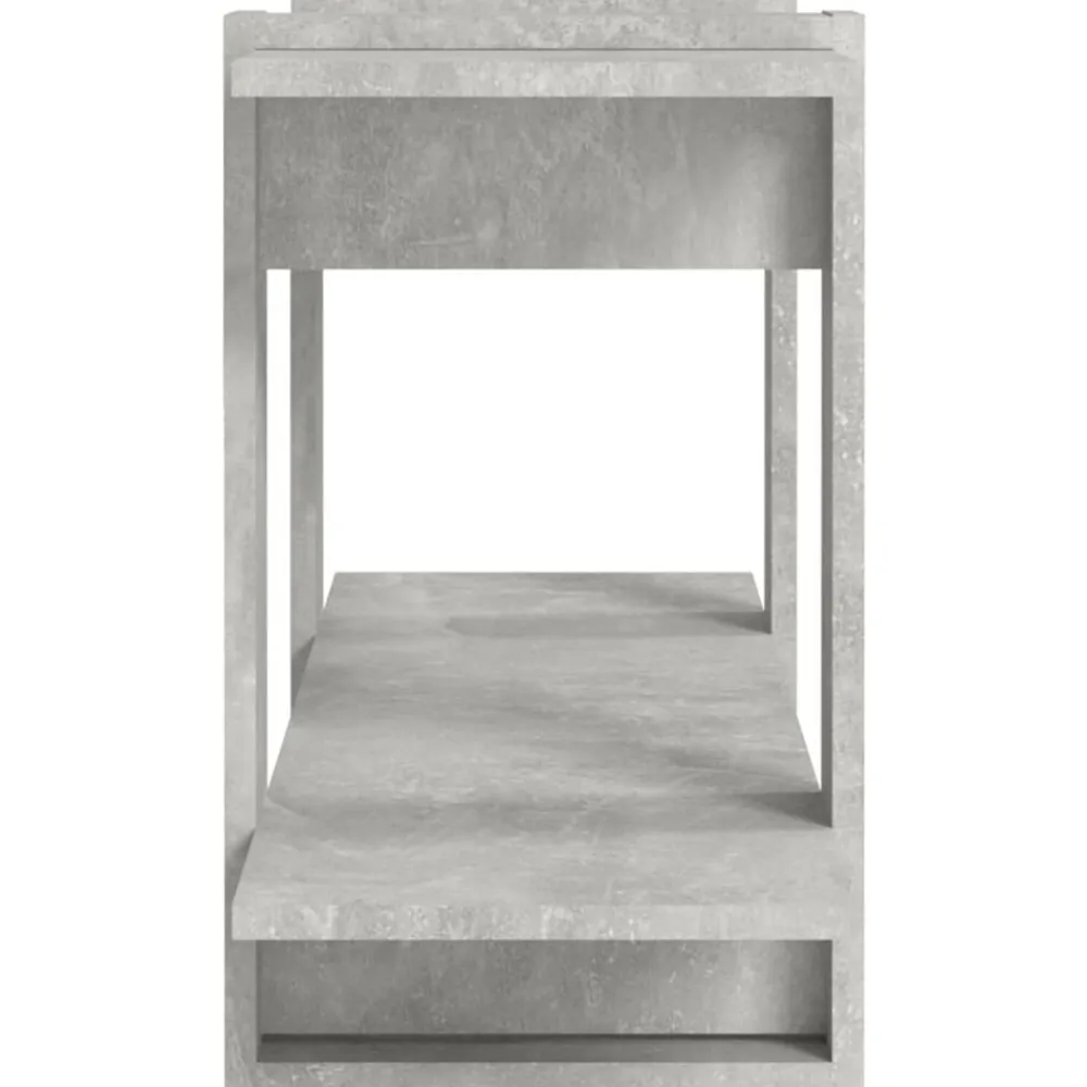vidaXL Estantería madera contrachapada gris hormigón 100x30x51 cm Gris hormigón Outlet