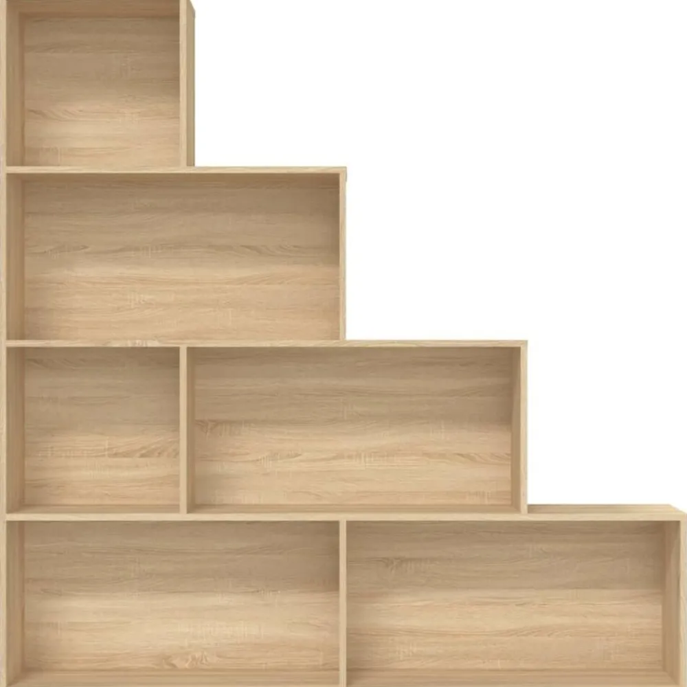 vidaXL Estantería madera contrachapada color 155x24x160cm Roble Sonoma Online