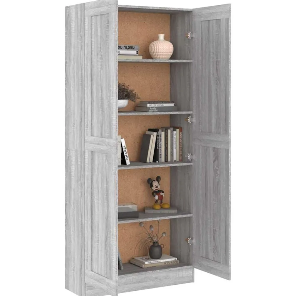 vidaXL Estanterías-Estantería madera contrachapada 82,5x30,5x185,5 cm