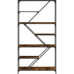 vidaXL Estanterías-Estantería madera de ingeniería acero 91x36x176cm