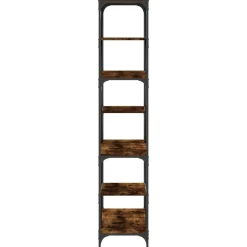 vidaXL Estanterías-Estantería madera de ingeniería acero 91x36x176cm