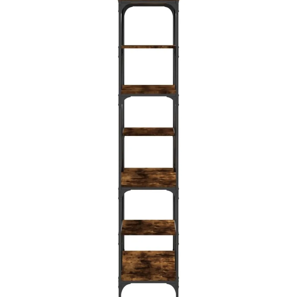 vidaXL Estanterías-Estantería madera de ingeniería acero 91x36x176cm