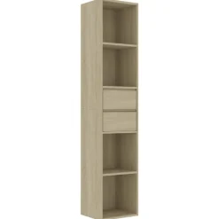 vidaXL Estantería madera de ingeniería color 36x30x171 cm Roble Sonoma Discount