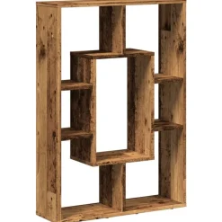vidaXL Estanterías-Estantería madera de ingeniería color envejecido 63x20x90 cm