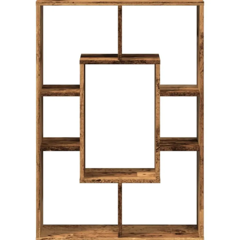 vidaXL Estanterías-Estantería madera de ingeniería color envejecido 63x20x90 cm