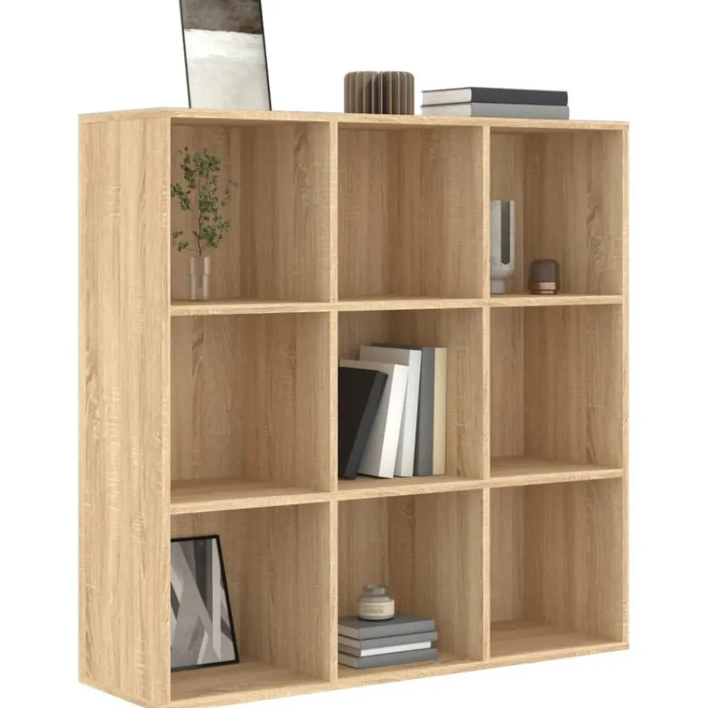 vidaXL Estantería madera de ingeniería 98x29x97,5 cm Roble Sonoma New