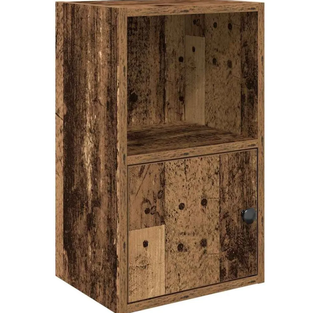 vidaXL Estanterías-Estantería madera de ingeniería color envejecido 31x24x52 cm