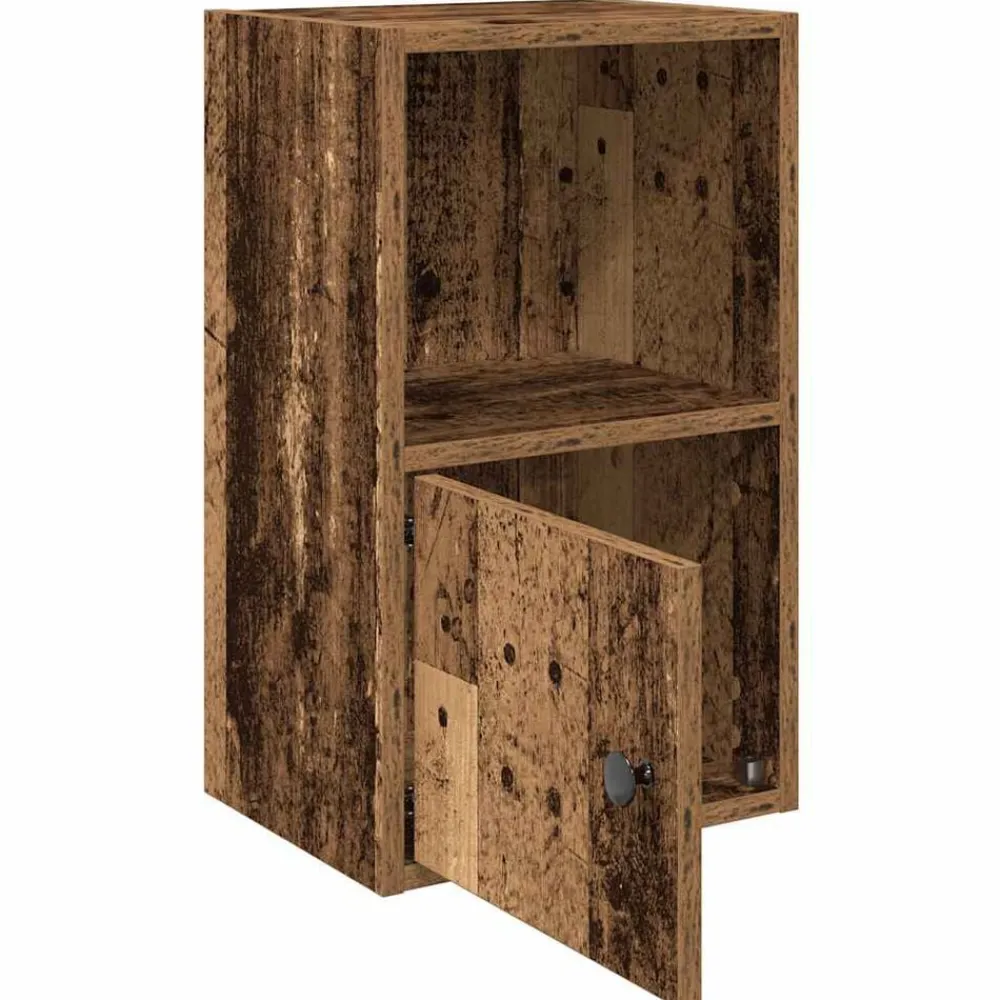 vidaXL Estanterías-Estantería madera de ingeniería color envejecido 31x24x52 cm