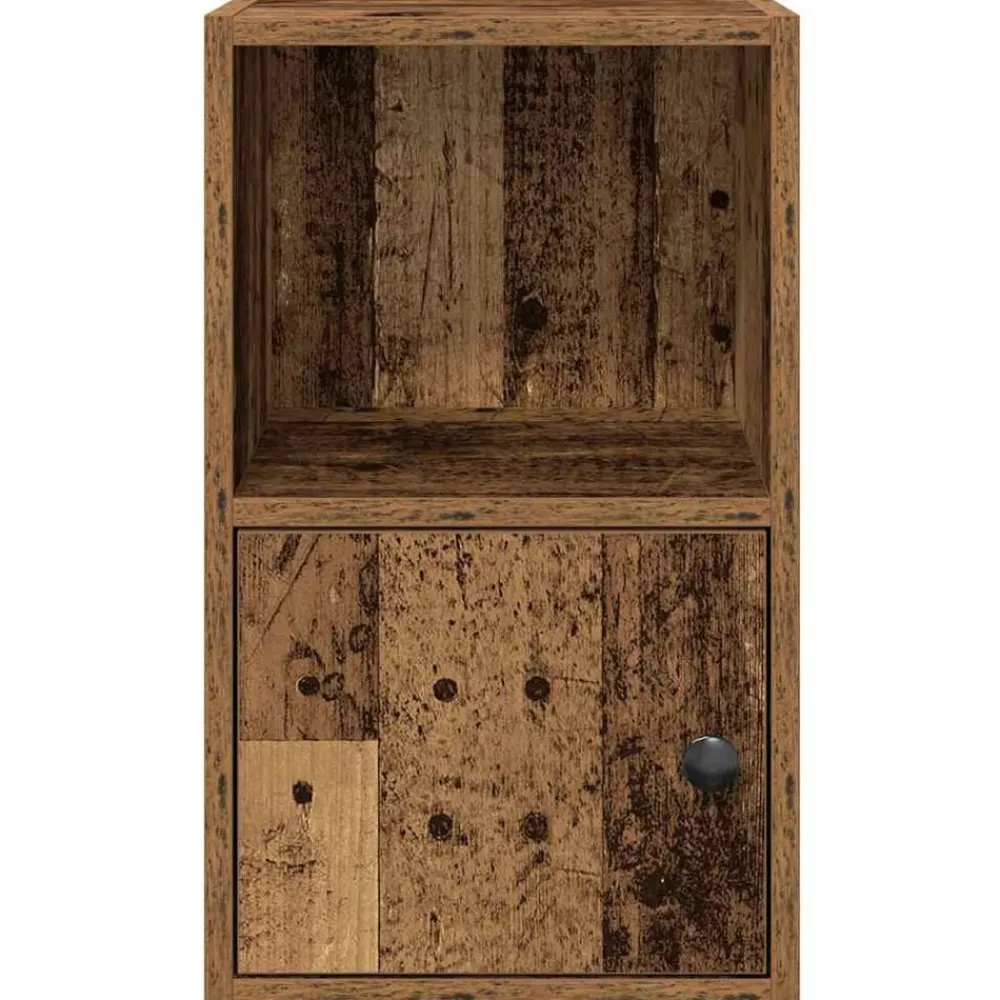 vidaXL Estanterías-Estantería madera de ingeniería color envejecido 31x24x52 cm