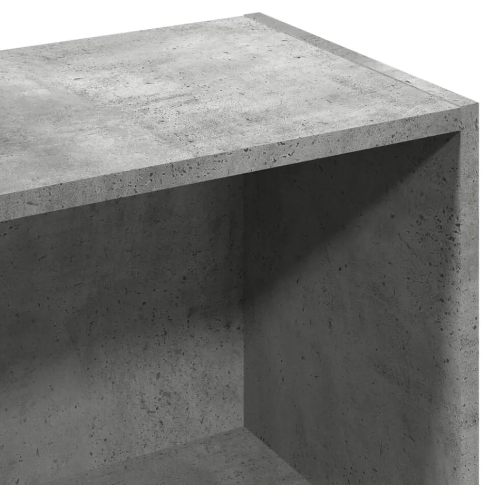 vidaXL Estantería madera de ingeniería gris hormigón 57x28,5x107,5 cm Gris hormigón Discount