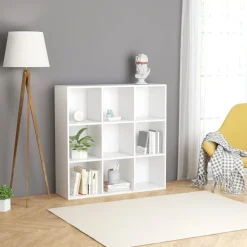vidaXL Estantería madera de ingeniería 98x29x97,5 cm Blanco Clearance