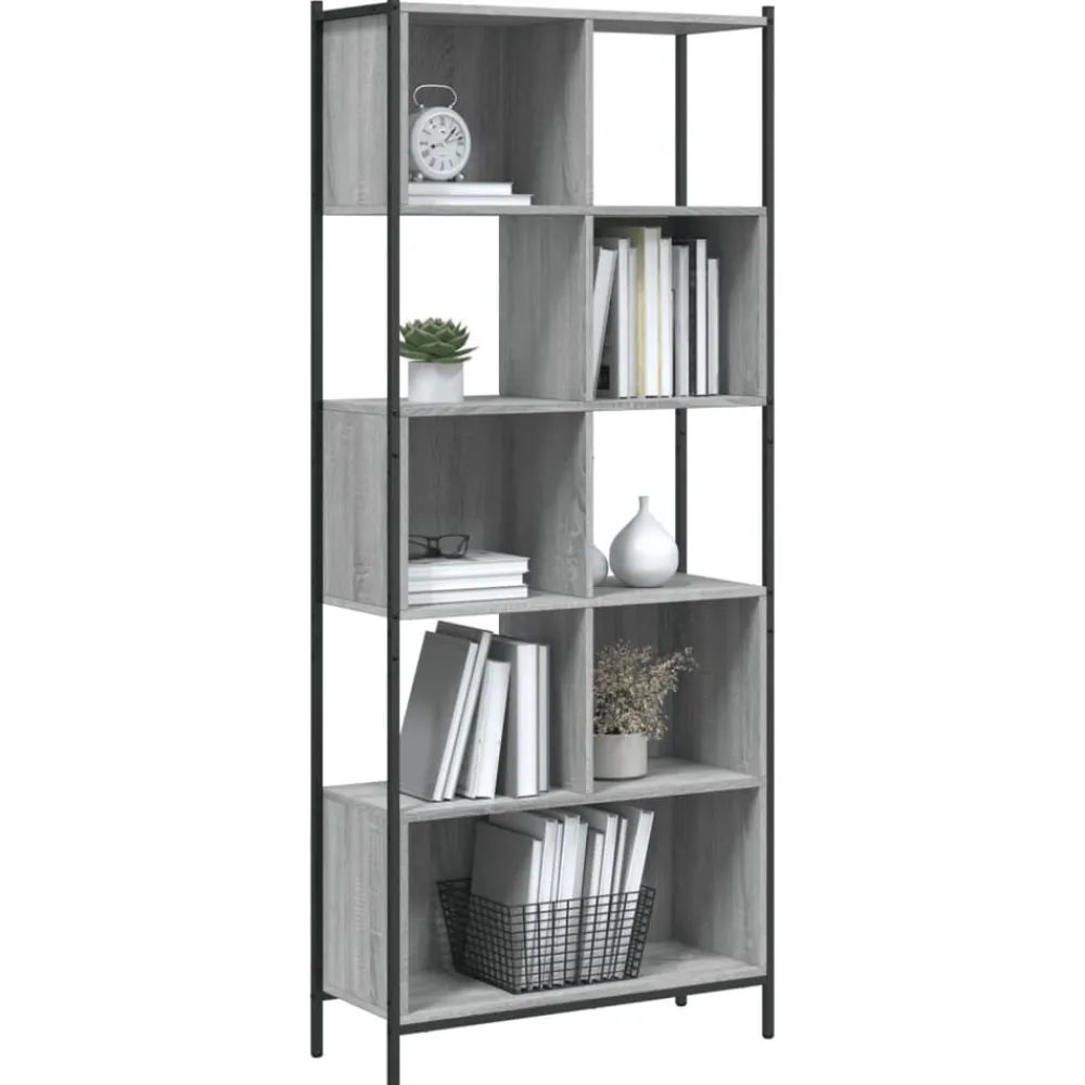 vidaXL Estanterías-Estantería madera de ingeniería 72x28x172 cm