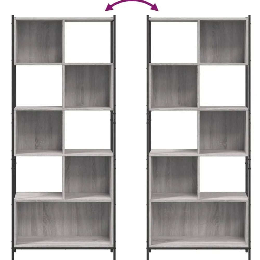 vidaXL Estanterías-Estantería madera de ingeniería 72x28x172 cm