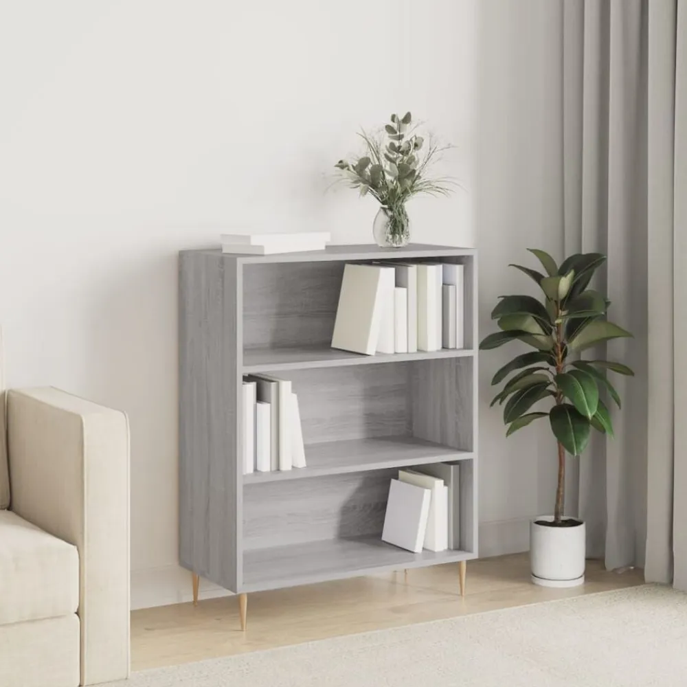 vidaXL Estanterías-Estantería madera de ingeniería 69,5x32,5x90 cm