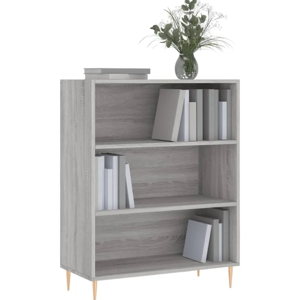 vidaXL Estanterías-Estantería madera de ingeniería 69,5x32,5x90 cm