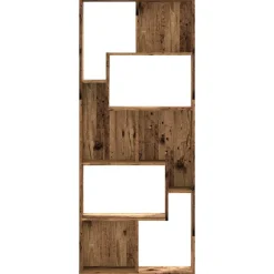 vidaXL Estantería madera de ingeniería color envejecido 67x24x161 cm Madera antigua New