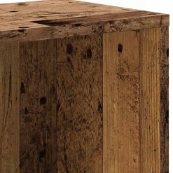 vidaXL Estantería madera de ingeniería color envejecido 67x24x161 cm Madera antigua New