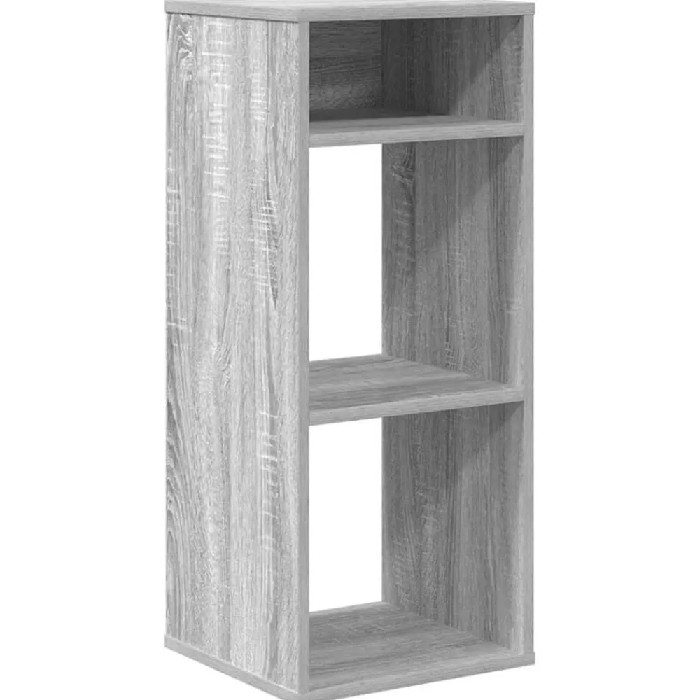 vidaXL Estantería madera de ingeniería color 34x31x80 cm Gris sonoma Outlet