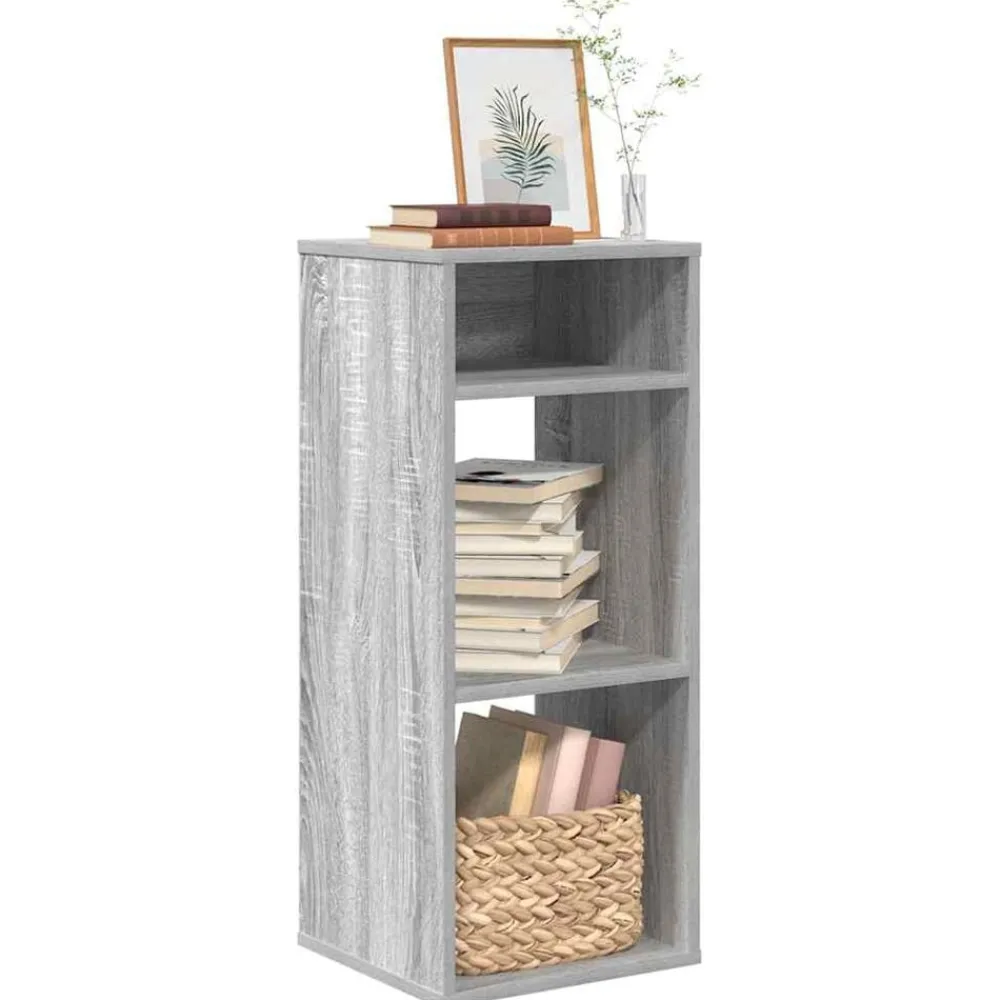 vidaXL Estantería madera de ingeniería color 34x31x80 cm Gris sonoma Outlet