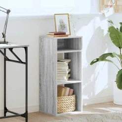 vidaXL Estantería madera de ingeniería color 34x31x80 cm Gris sonoma Outlet