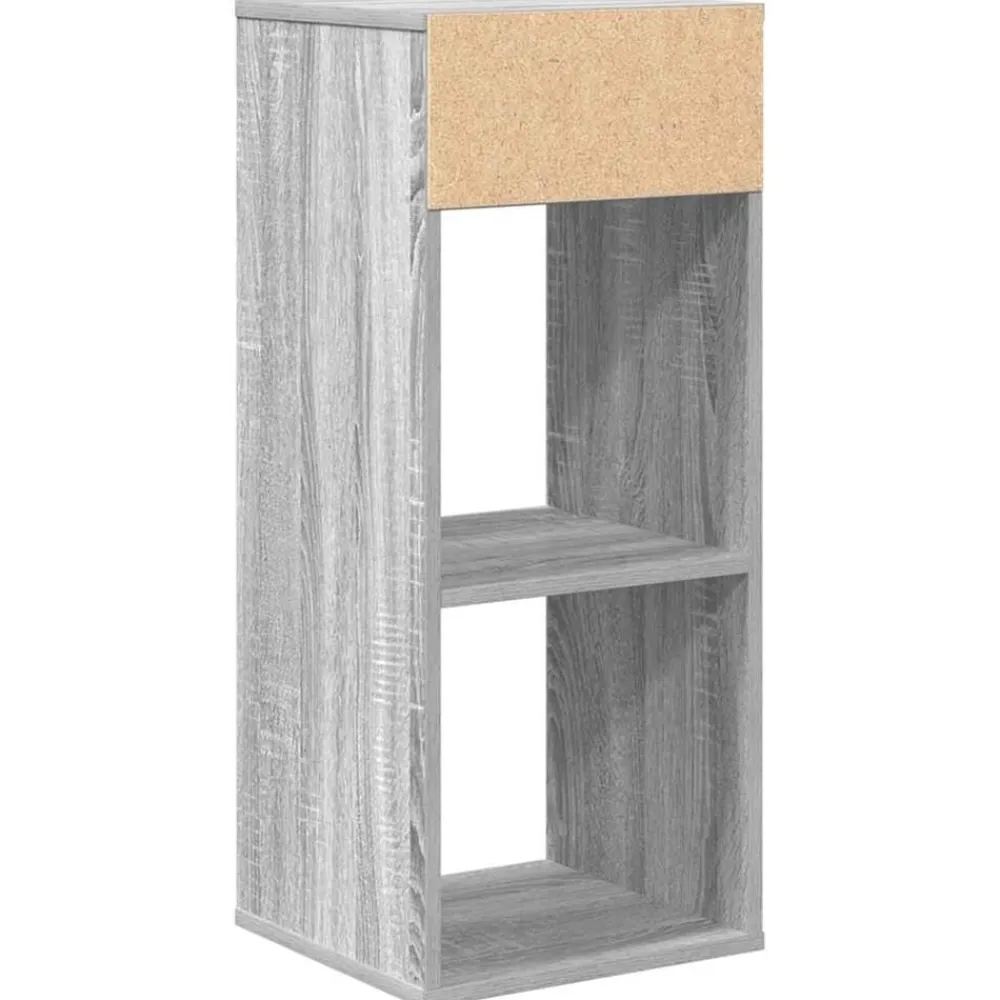 vidaXL Estantería madera de ingeniería color 34x31x80 cm Gris sonoma Outlet