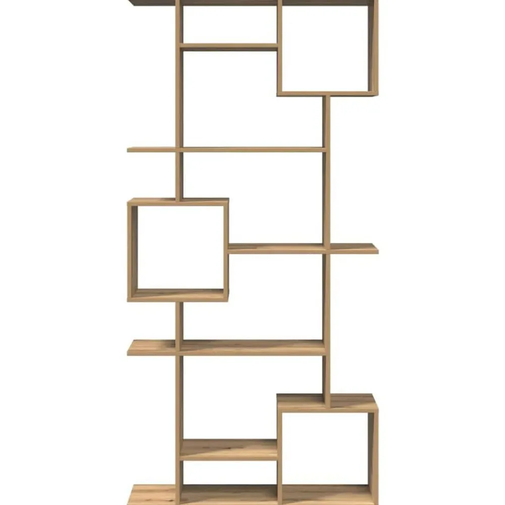 vidaXL Estanterías-Estantería madera de ingeniería roble artisian 92x29x188 cm