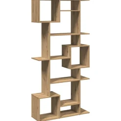 vidaXL Estanterías-Estantería madera de ingeniería roble artisian 92x29x188 cm