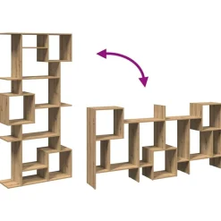 vidaXL Estanterías-Estantería madera de ingeniería roble artisian 92x29x188 cm