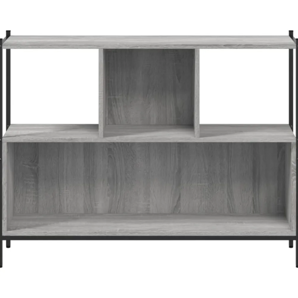 vidaXL Estantería madera de ingeniería 102x28x77,5 cm Gris sonoma Discount