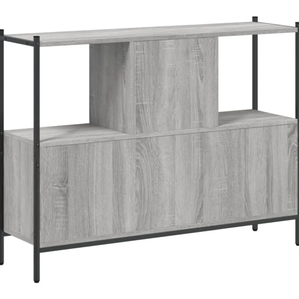 vidaXL Estantería madera de ingeniería 102x28x77,5 cm Gris sonoma Discount