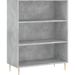vidaXL Estantería madera de ingeniería gris hormigón 69,5x32,5x90 cm Gris hormigón Sale