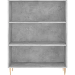 vidaXL Estantería madera de ingeniería gris hormigón 69,5x32,5x90 cm Gris hormigón Sale