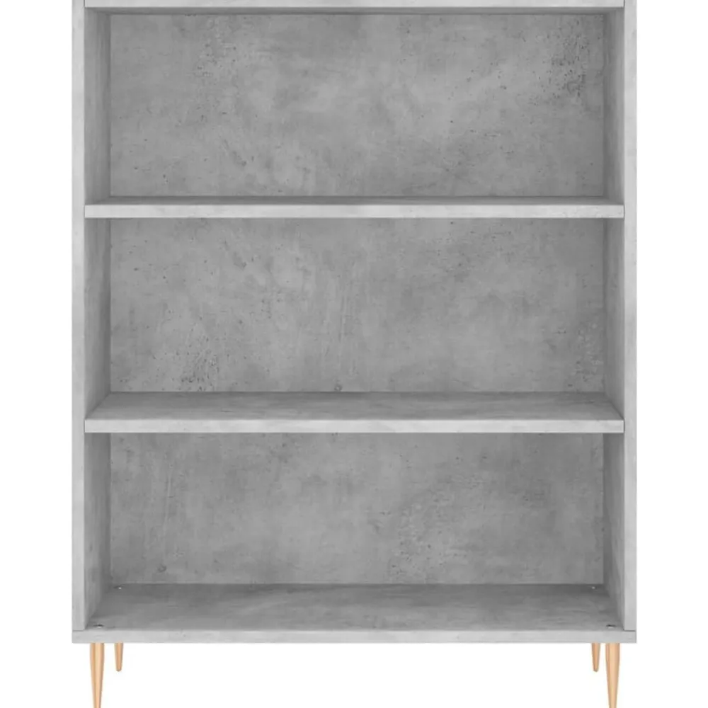 vidaXL Estantería madera de ingeniería gris hormigón 69,5x32,5x90 cm Gris hormigón Sale