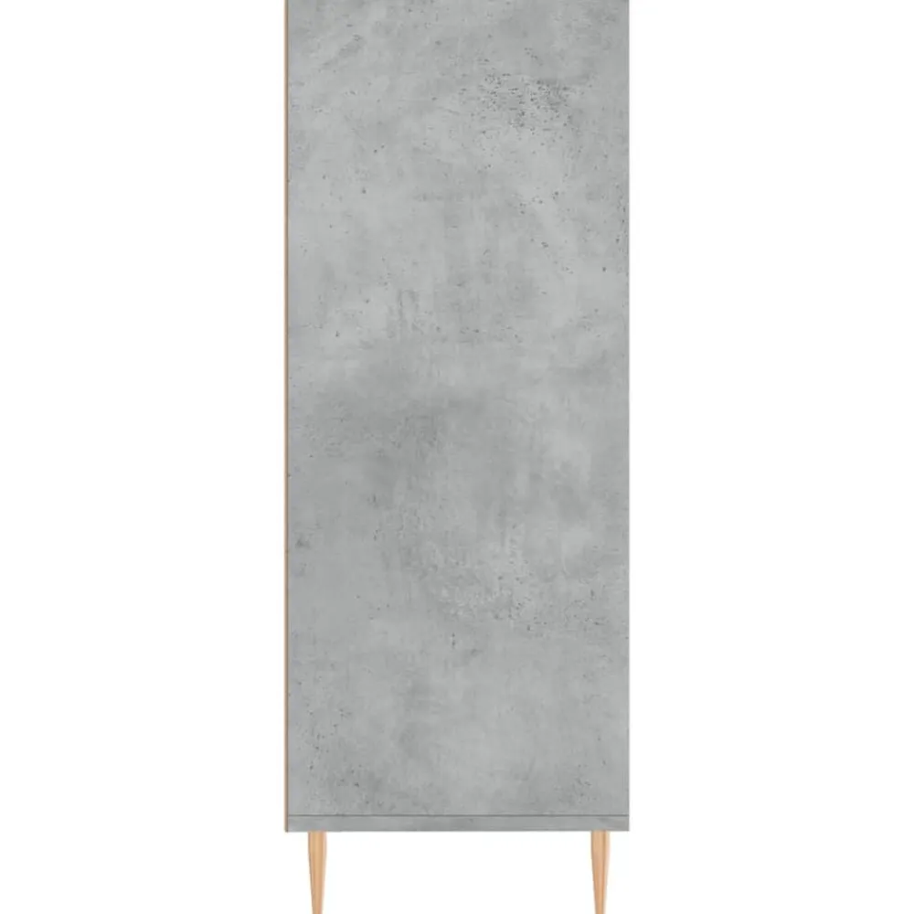 vidaXL Estantería madera de ingeniería gris hormigón 69,5x32,5x90 cm Gris hormigón Sale