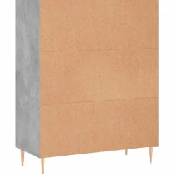 vidaXL Estantería madera de ingeniería gris hormigón 69,5x32,5x90 cm Gris hormigón Sale