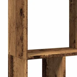 vidaXL Estantería madera de ingeniería color envejecido 60x20x120,5 cm Madera antigua Discount