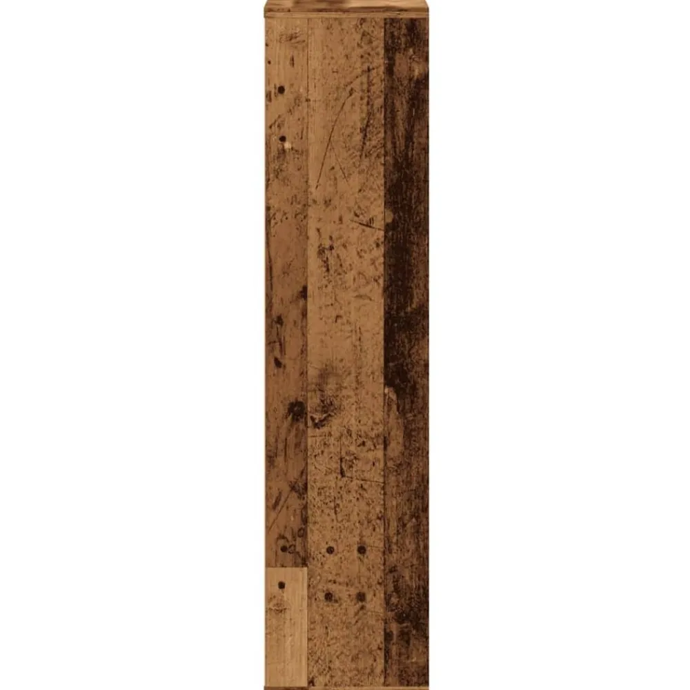 vidaXL Estanterías-Estantería madera de ingeniería color envejecido 50x25x105 cm