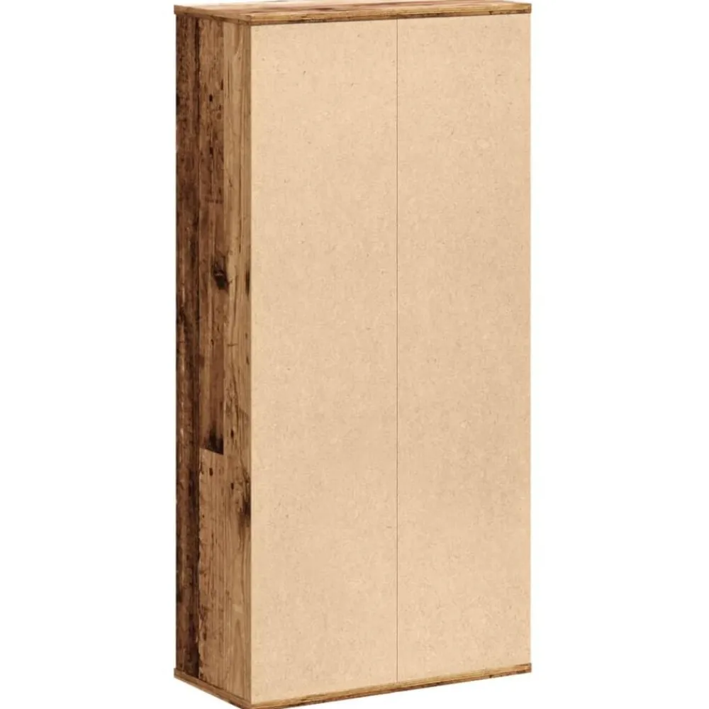 vidaXL Estanterías-Estantería madera de ingeniería color envejecido 50x25x105 cm