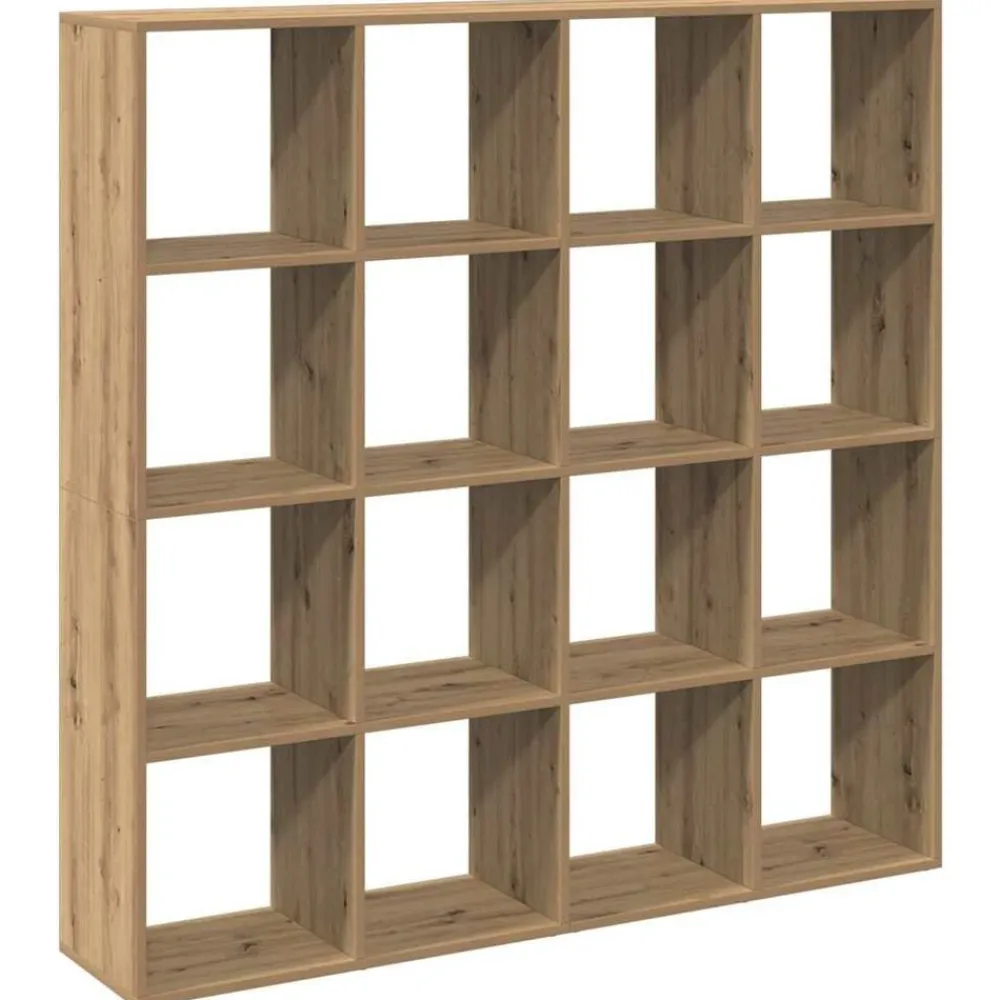 vidaXL Estanterías-Estantería madera de ingeniería roble artisian 137,5x29x137,5cm