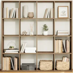 vidaXL Estanterías-Estantería madera de ingeniería roble artisian 137,5x29x137,5cm